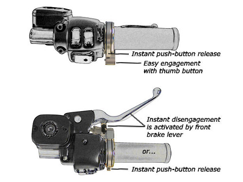 GO CRUISE Motorcycle Handlebar Throttle Lock